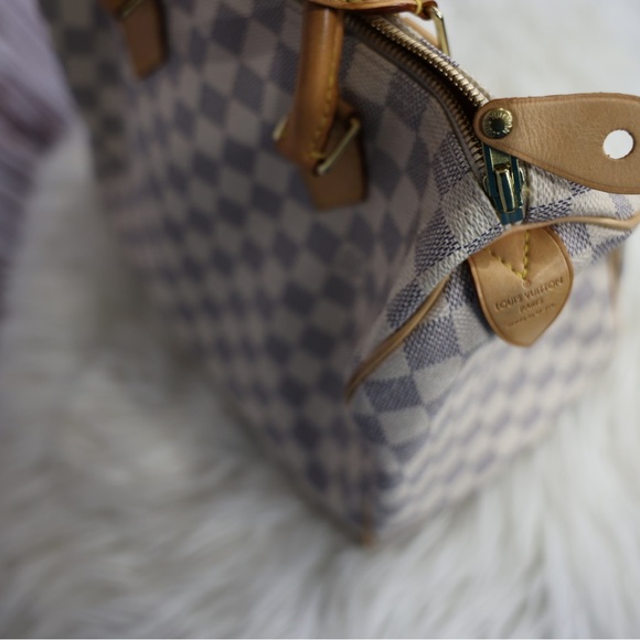 Louis Vuitton Azur Speedy 30 with lock and key - Picture 10 of 10